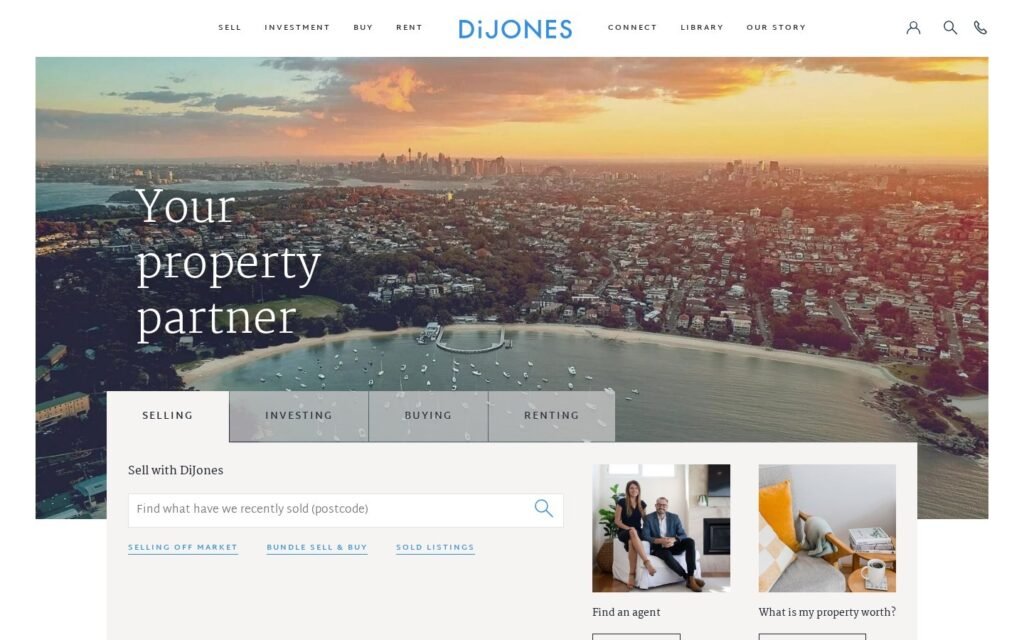 dijones.com.au website on desktop