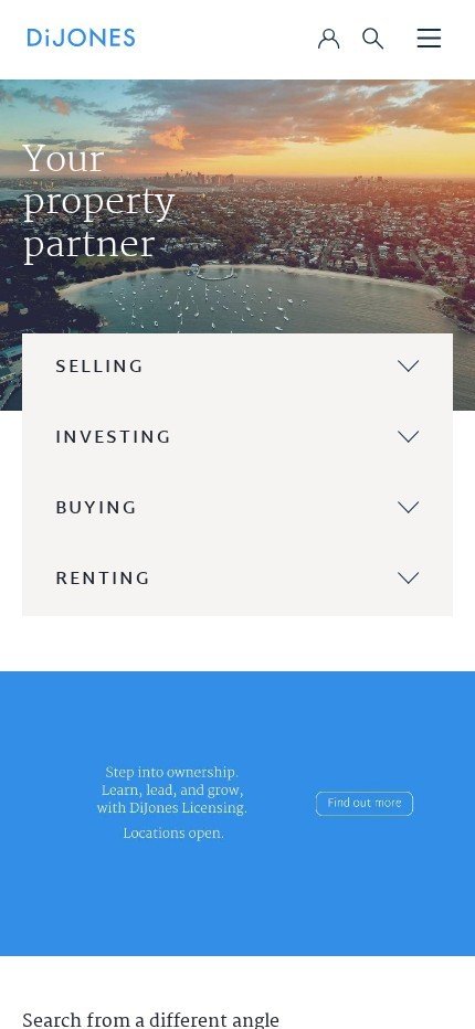 dijones.com.au website on mobile