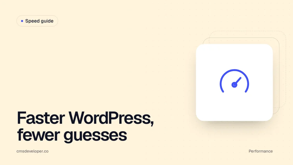 Core Web Vitals on WordPress: a practical speed guide