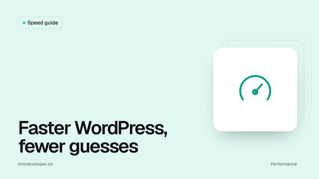 Core Web Vitals on WordPress: a practical speed guide