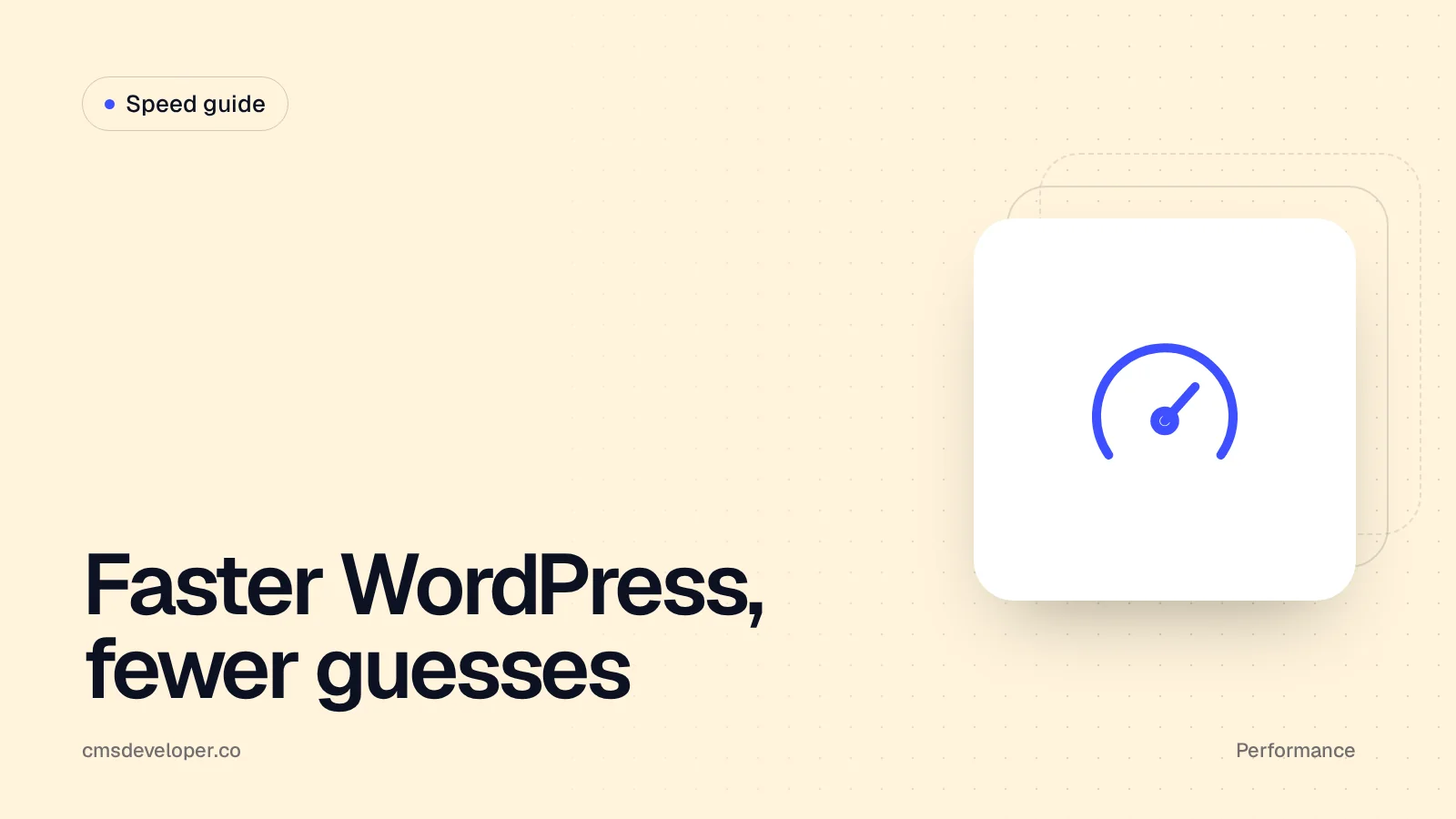 Core Web Vitals on WordPress: a practical speed guide