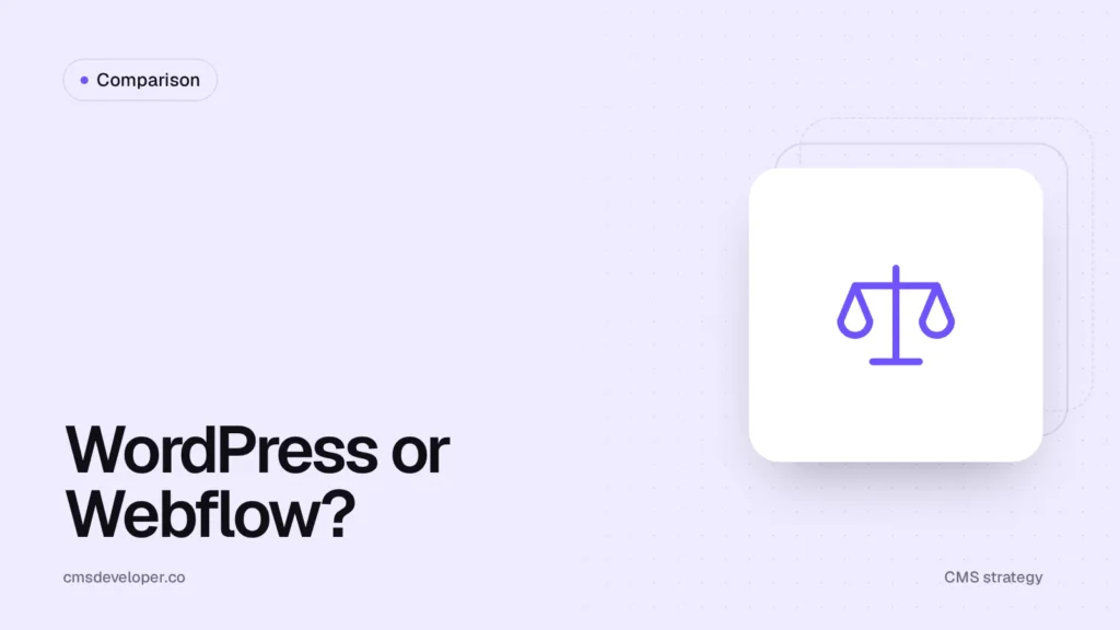 WordPress vs Webflow: which is right for your marketing team?
